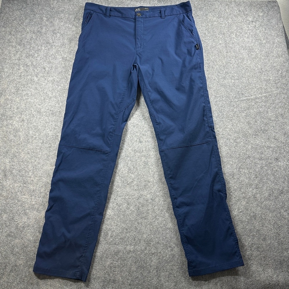 Oakley Pants Mens 34 Blue Outdoor Hiking Articulated Techwear Regular Fit